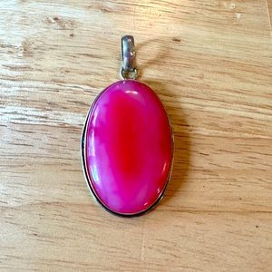 Beautiful Natural Pink Stone Pendant